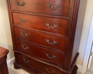 Beautiful Cherry Wood Highboy with 5 Drawers