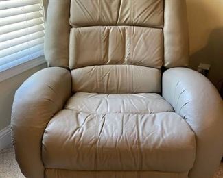 Leather Reclining Massage Chair by Lane