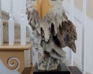 Mill Creek Composition Bald Eagle Sculpture by Randall Reading