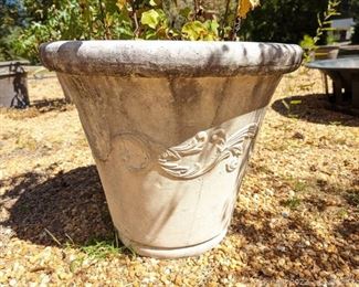 Ornate Weighty Large Planter Pot