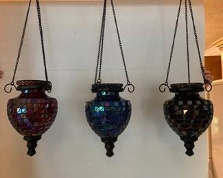 Three Tealight Hanging Lanterns