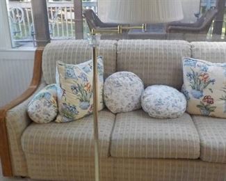 Traditional Swing Arm Adjustable Floor Lamp