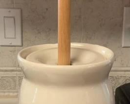 Vintage Ceramic Mother Goose Butter Churn