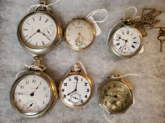 Fantastic pocket watches Bouliva, Elgin, Illinois, Waltham