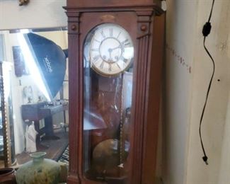 Wall hanging time clock