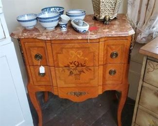 Rose marble 2 drawer server