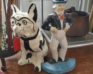 Cast iron door stops