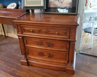 Large 3 drawer side table