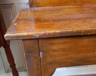 Detail of lift front cupboard