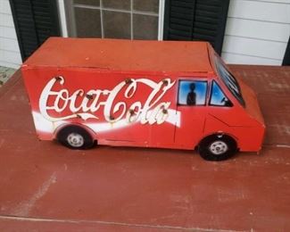 Coca Cola metal truck