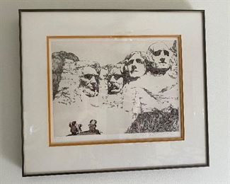 Charlie Bragg Mount Rushmore Signed & Numbered