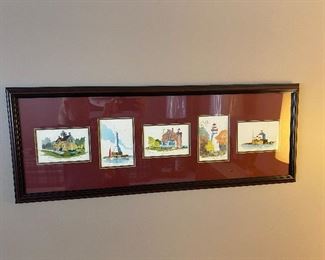 Robert W Hilty Lake Erie Light House Framed Prints