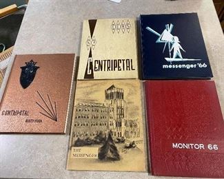 1965 & 1966 Messenger St. Mary's Academy High School Yearbooks, 1963 & 1964 Central Catholic High School Yearbooks, 1966 Monitor Monroe Catholic High School Yearbook. 