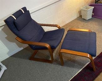 Bouncer Armchair & Foot Stool