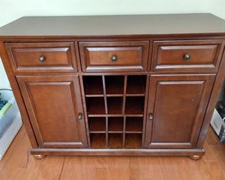 Buffet with wine rack   $100