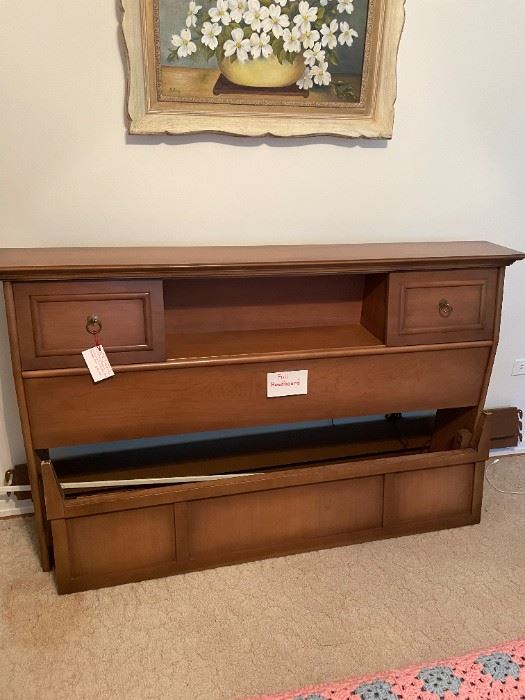 mid century Dixie bookcase bed