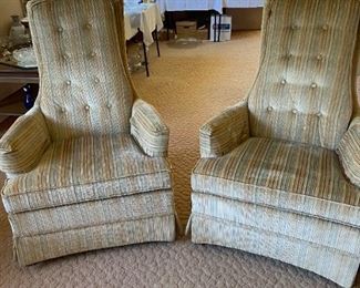 Pr. Broyhill mid century chairs