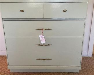 mid century painted chest