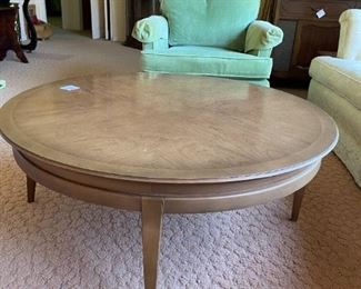 mid century cherry wood cocktail table