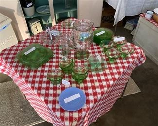 Depression era uranium glassware