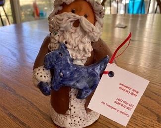 hand made Peppertown Pottery signed Riley '93