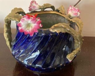 German Pottery (Austria) signed Eduard Stellmacher; Art Nouveau c1901