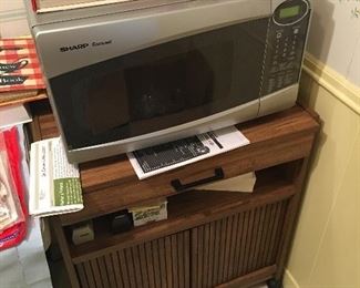 Microwave cart, microwave