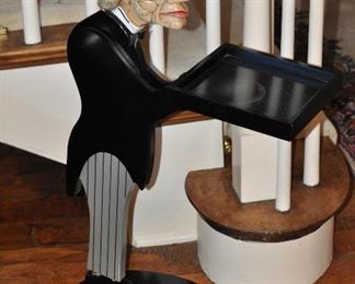 Vintage Bombay Company, James the Butler Painted Serving Tray, W12" x H33" x D23"