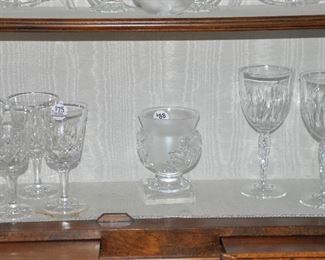 Waterford Crystal and a Lalique Vase