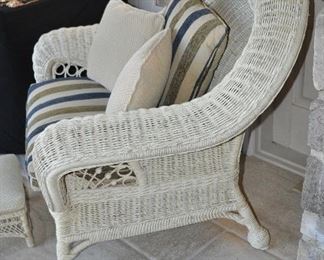 Side View of the Ralph Lauren Wicker Chair