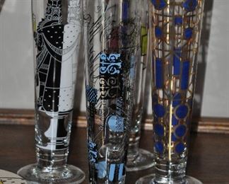 Four of the 12 Ritzenhoff Beer Glasses, Germany Complete with Boxes and Coasters