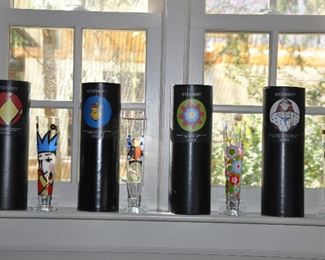 Each Beer Glass Complete with its own Storage Case and Coasters