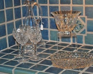 Waterford Stemware, a William Yeoward Pitcher and a Set of 4 Stemless Riedel Wine Glasses!