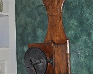 Antique Grinder Wall Mounted, 25"H