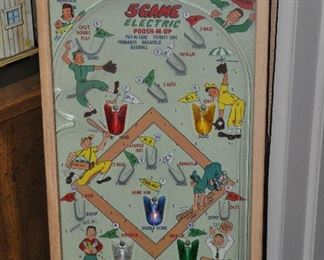 Vintage Poosh-M-Up Pinball Game with Original Box