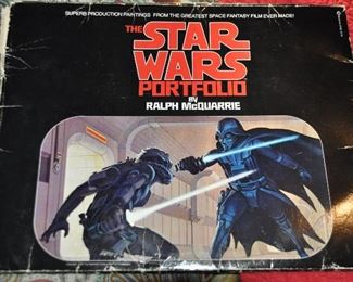Vintage "The Star Wars Portfolio" by Ralph McQuarrie with 18 Graphic Prints.