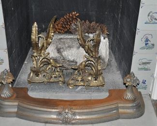 Fabulous Antique Fireplace Fender, W37" x H11" x D12"