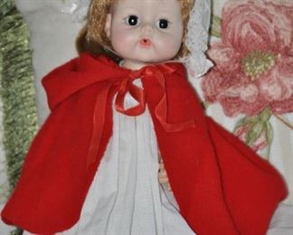 Just One of the Many Vintage and Antique Collectible Dolls Available! Shown is a 12" 1965 Little Red Riding Hood 1965 Alexander Doll