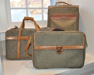 Vintage Hartmann Tweed and Leather Luggage Available