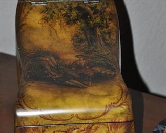 Front View of this Rare Hinged Neo-Classic Lounge Box