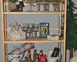 Lovely Gold and ivory Christmas Decor, including Lenox China