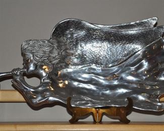 Wonderful Mariposa Large Pewter Angel Platter