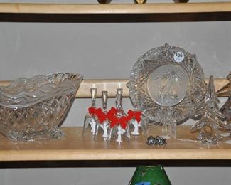 Crystal and Glass Christmas Decor by Gorham also available