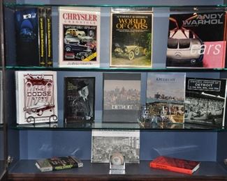 Great Collection of Hardcover Books Regarding Chryster and the City of Detroit