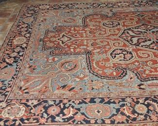 Gorgeous Antique Heriz Area Rug, c.1910, 9'8" x 11'8"