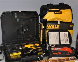 A DeWalt XR 14.4 V., Model No. DW990, a Cordless Adjustable Clutch Drill/Driver, New in Box. It is shown with a DeWalt XRP Hammerdrilll/Impact Driver Combo Kit, Model No. DCK274L. Also,j New in Box.