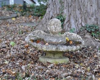 Cement Bird Bath