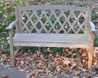 Wonderful Outdoor Wooden Bench Available