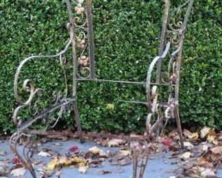 Close Up View of the Antique Victorian Chair Frame