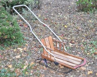 Vintage Sears Wooden Child's Snow Sled